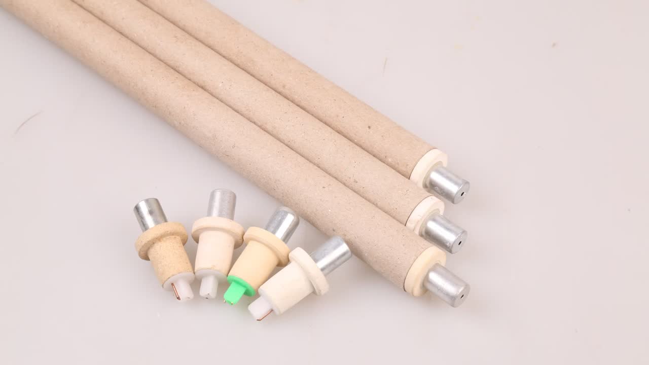 Disposable thermocouple cartridges and paper tubes